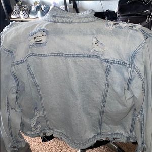 Ripped jean jacket